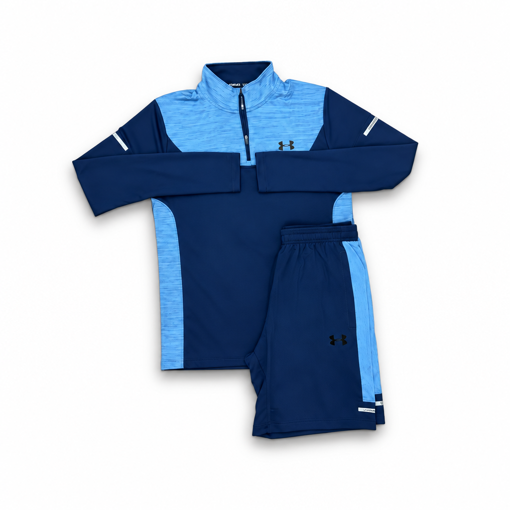 UNDER ARMOUR 1/4 ZIP SHORT SET