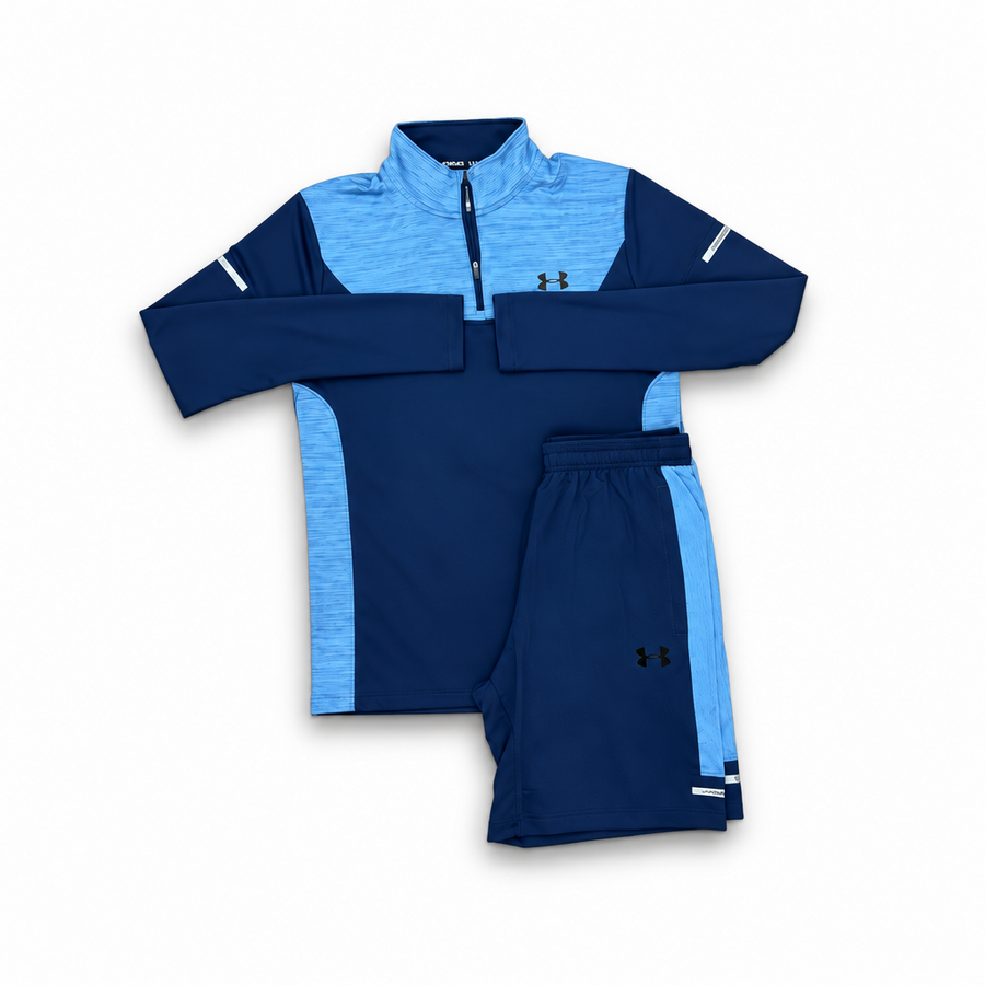 UNDER ARMOUR 1/4 ZIP SHORT SET
