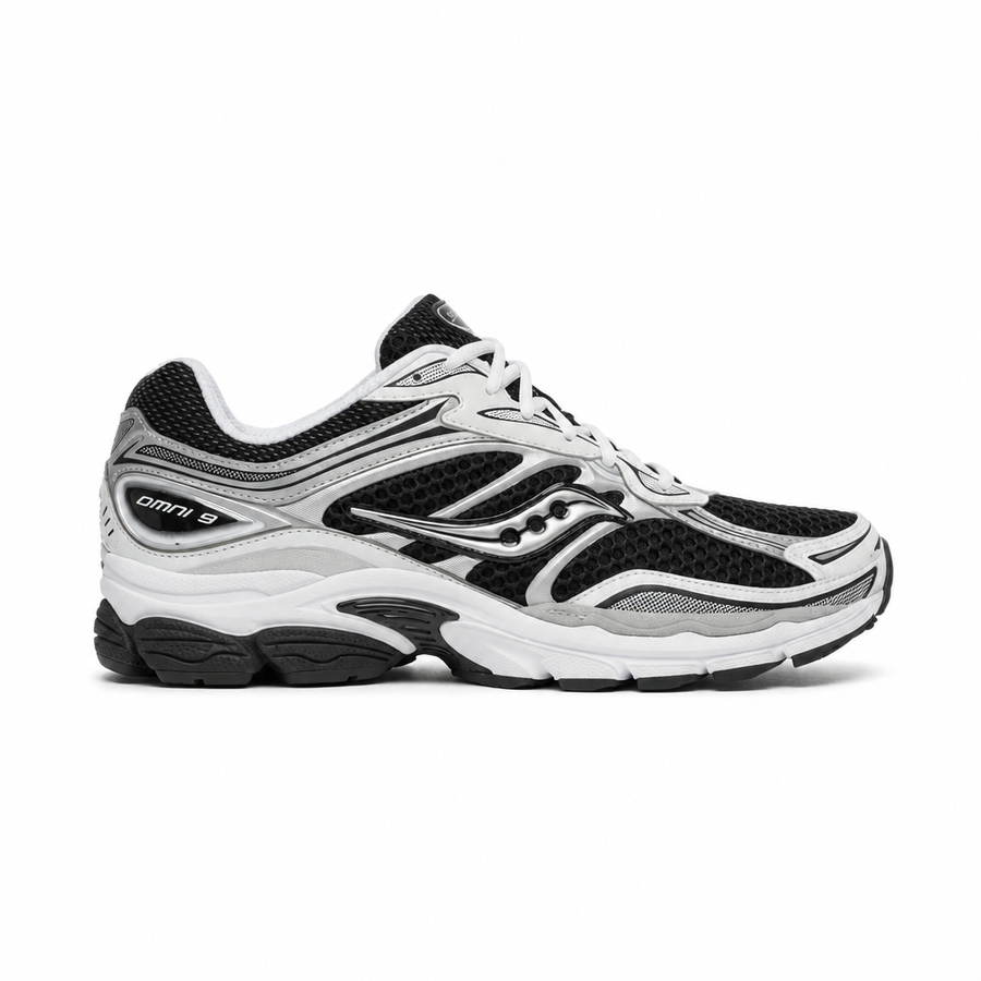 SAUCONY PROGRID OMNI 9 BLACK WHITE