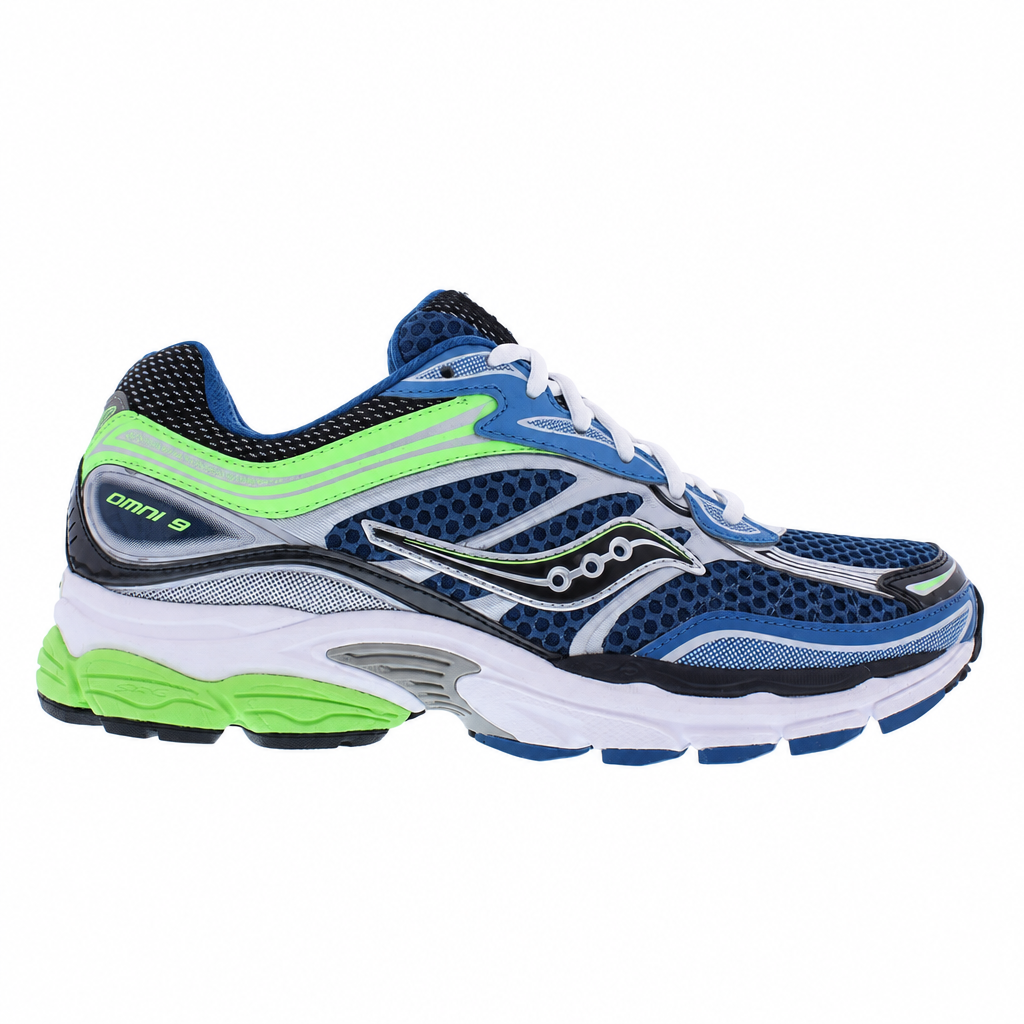 SAUCONY PROGRID OMNI9 LIME, squared to 1:1